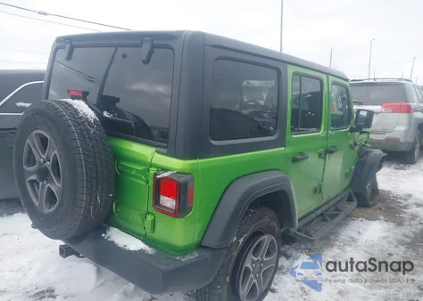 2019 Jeep Wrangler Unlimited Sport S 4X4 z USA, uszkodzony, nr VIN 1C4HJXDG8KW566780